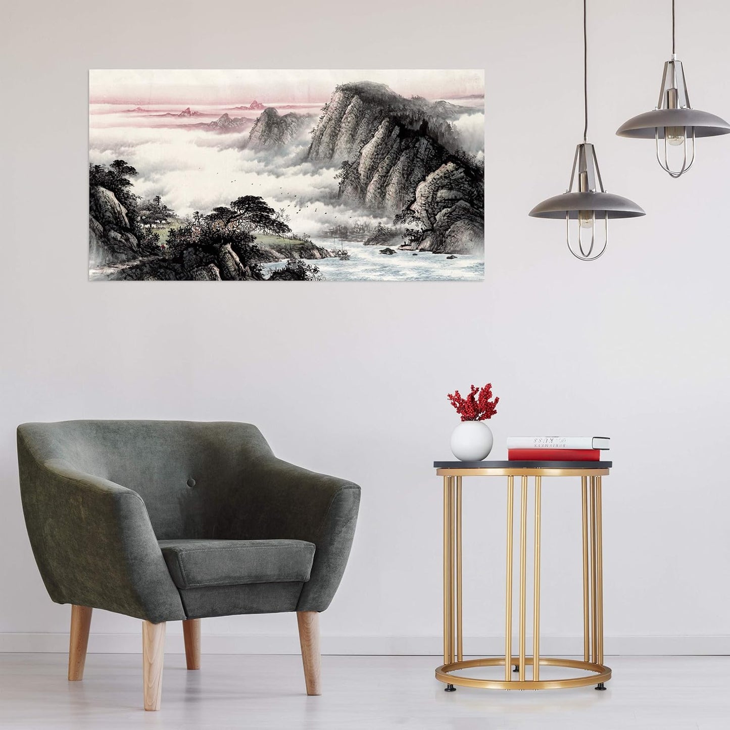 Relaxdays MARMO Table d'Appoint, Table de Salon, Métal et MDF,...