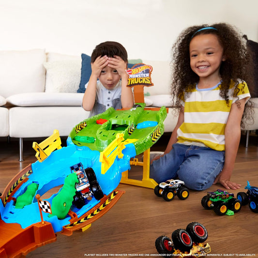 Hot Wheels Monster Trucks Tournament of the Titans Track pour petites...