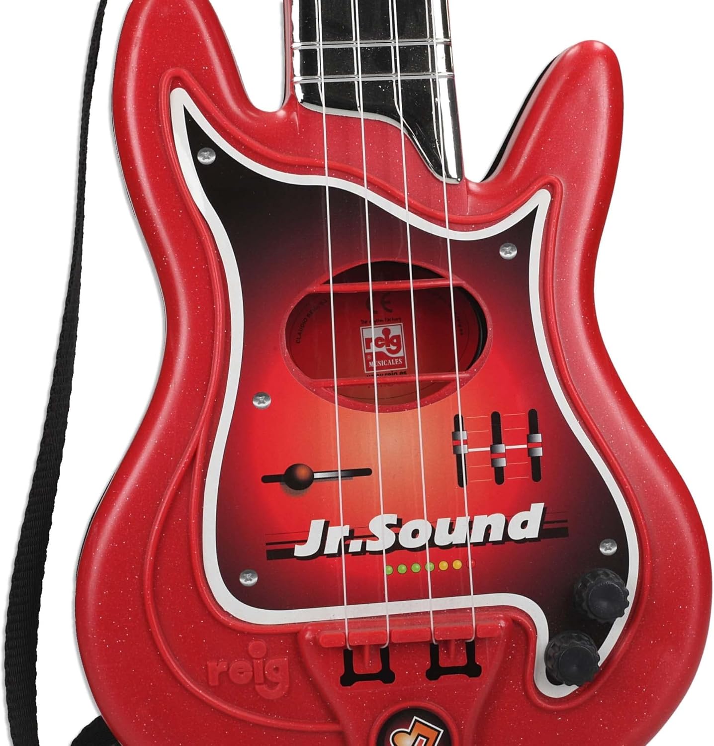 REIG 844 - Coffret jouet guitare 4 cordes et micro amplifié