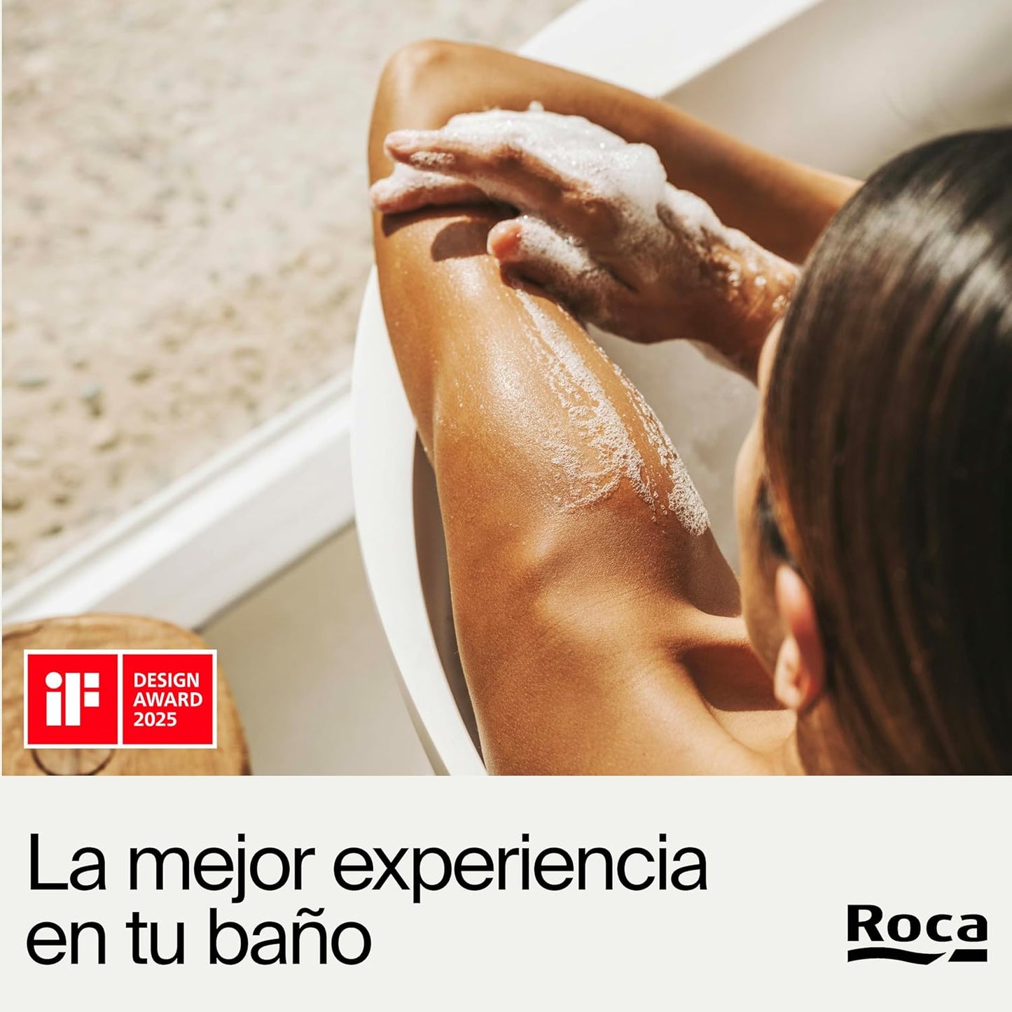 Roca A80147000B THE GAP SQUARE Housse de siège normale Blanc