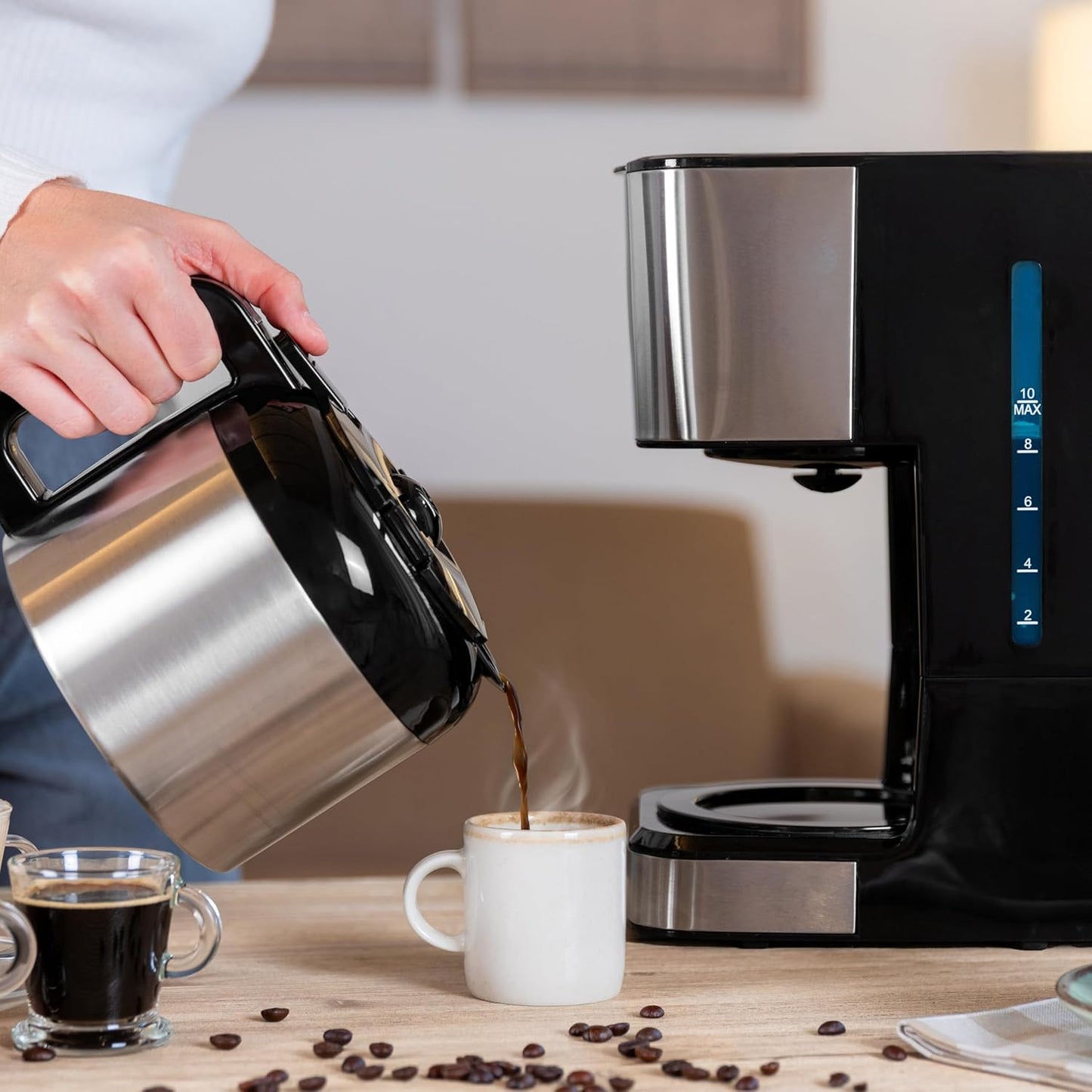 Cafetière goutte à goutte Cecotec Coffee 66 Drop & Thermo Time, 950...