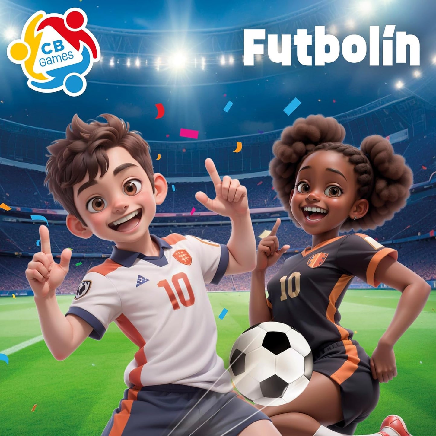 Baby-foot COLORBABY CB Games, Corps en bois résistant, 18 joueurs,...