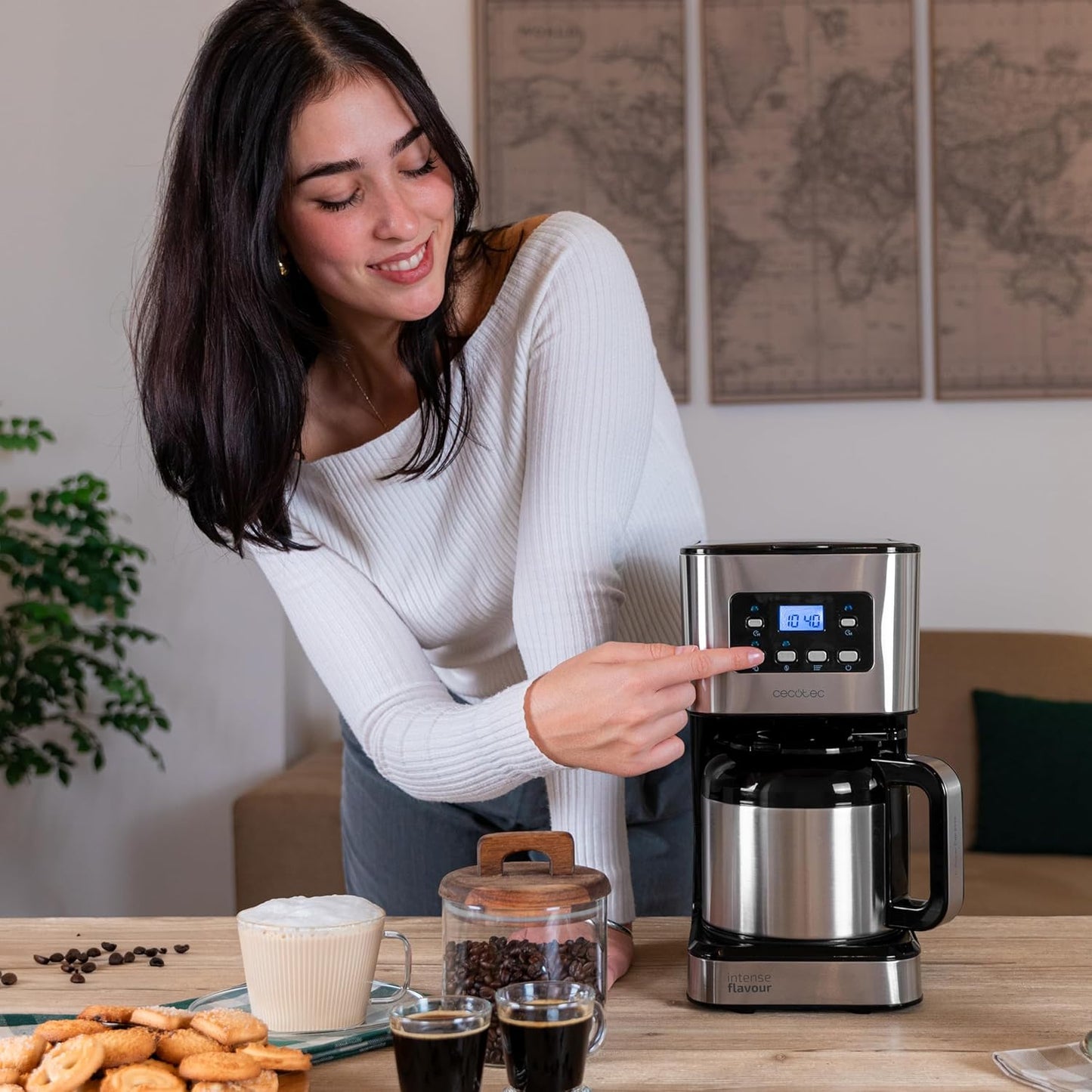 Cafetière goutte à goutte Cecotec Coffee 66 Drop & Thermo Time, 950...