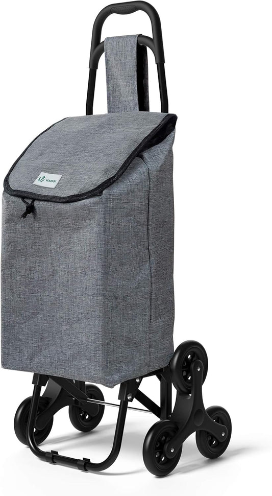 VOUNOT Caddie à 6 Roues pour Monter Les Escaliers, Caddie Pliable,...