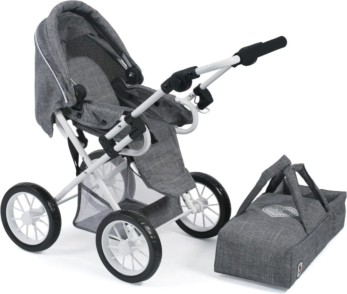 Bayer Chic 2000-bayer Poussette pour poupées Leni, Jeans Gris, 64 x...