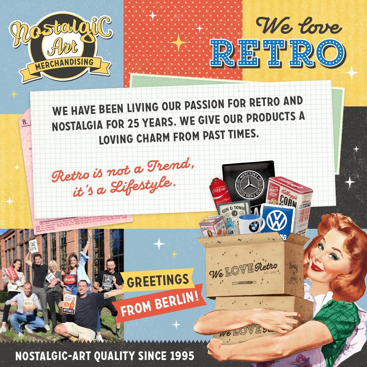 Nostalgic-Art Boîte de conservation de nourriture pour chat Retro XL...