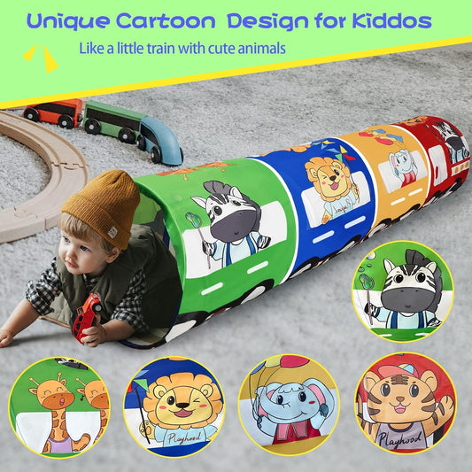 Tunnel de jeu pour enfants, tunnel de jeu de dessin animé, tunnel rampant, tunnel rampant, tunnel pour bébé, jouets et animaux de compagnie pour enfants, tunnels pour enfants, grotte pour enfants