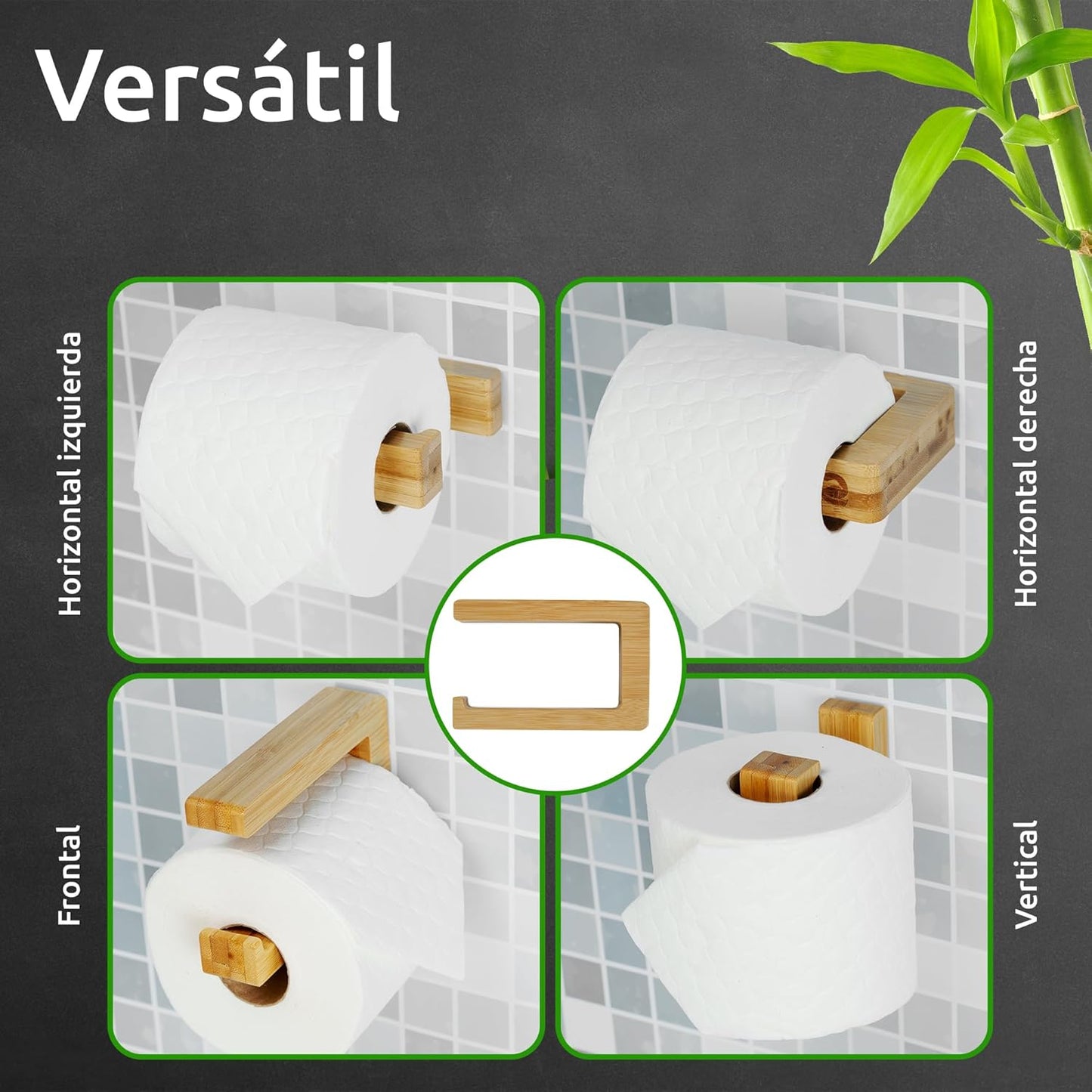 ECENCE 1x Porte-Papier Hygiénique Autocollant Sans Perceuse...