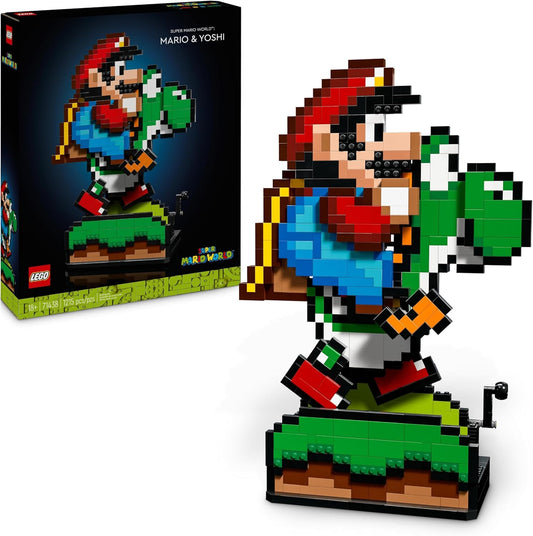 LEGO Super Mario World : Kit de modèles Mario et Yoshi pour adultes...