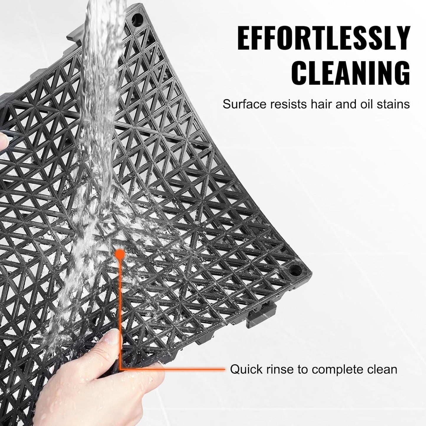 VEVOR Carrelage PVC Auto-ventilant 55 PCS Carrelage de Sol à Clip...