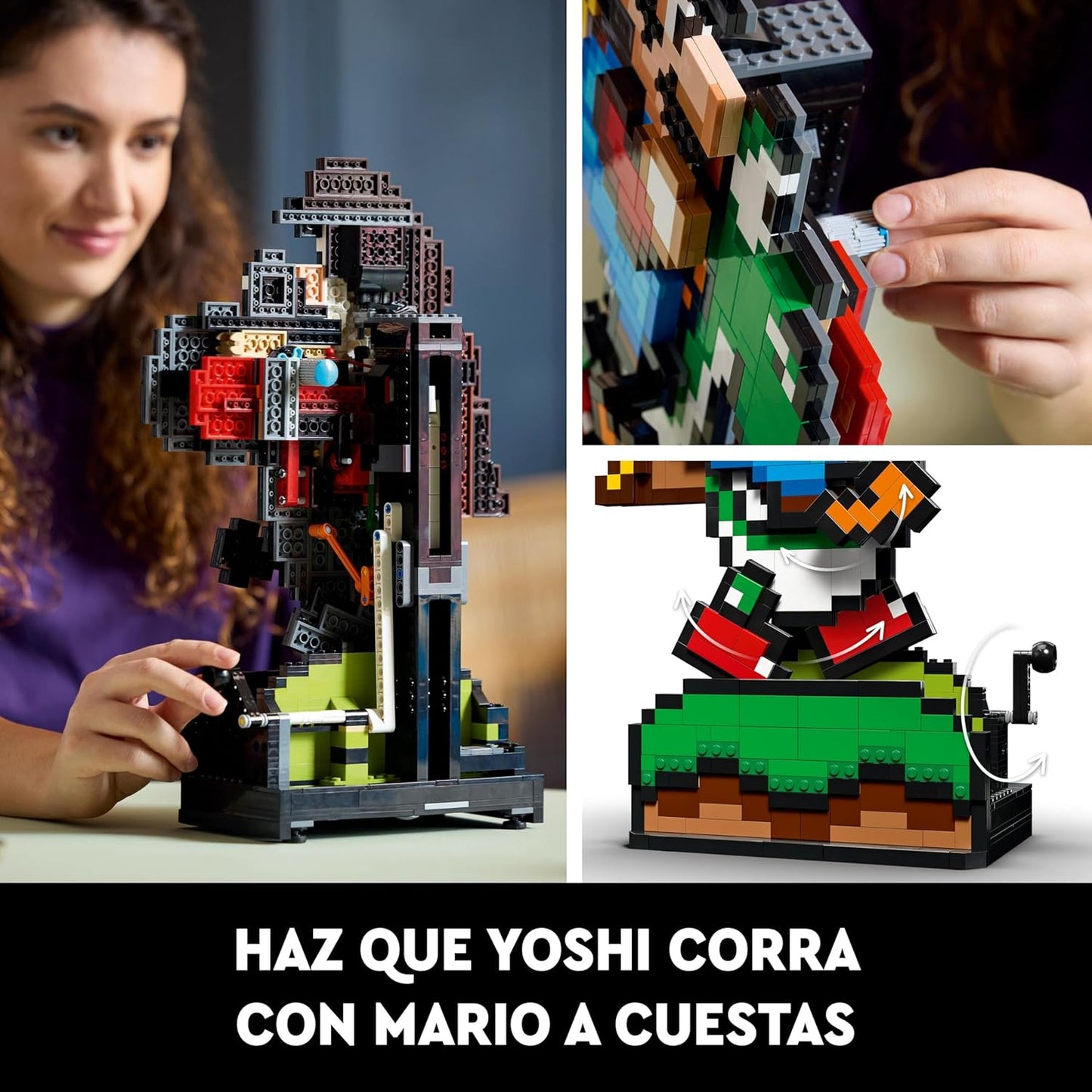 LEGO Super Mario World : Kit de modèles Mario et Yoshi pour adultes...