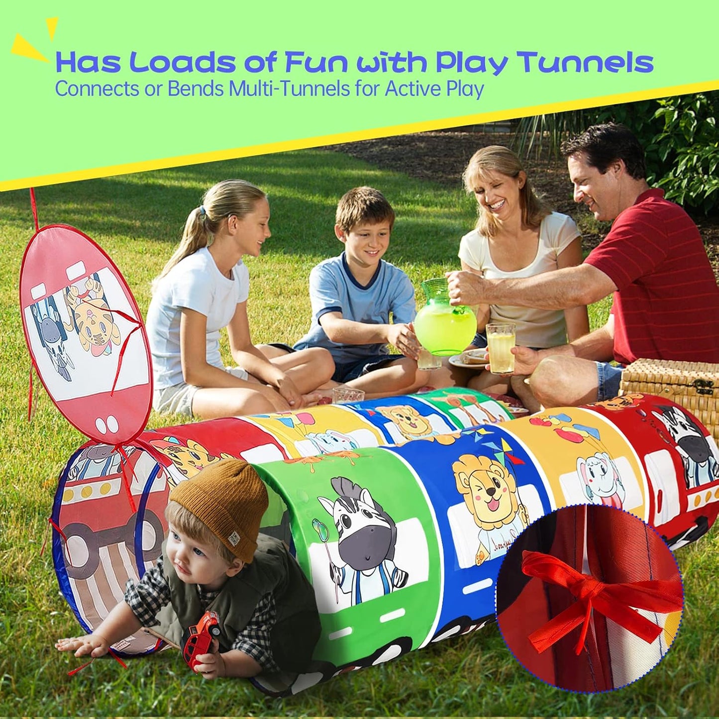 Tunnel de jeu pour enfants, tunnel de jeu de dessin animé, tunnel rampant, tunnel rampant, tunnel pour bébé, jouets et animaux de compagnie pour enfants, tunnels pour enfants, grotte pour enfants
