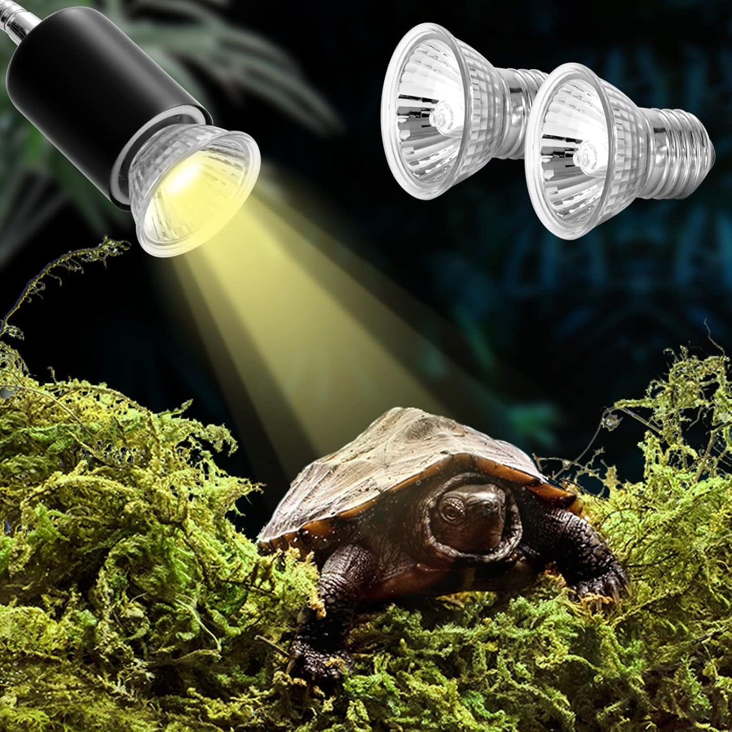LUNEKUCK Lampe Tortue Lampe Chauffante Lampe Reptile Température...