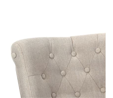 vidaXL Sillones de estilo francés 2 unidades tela color crema