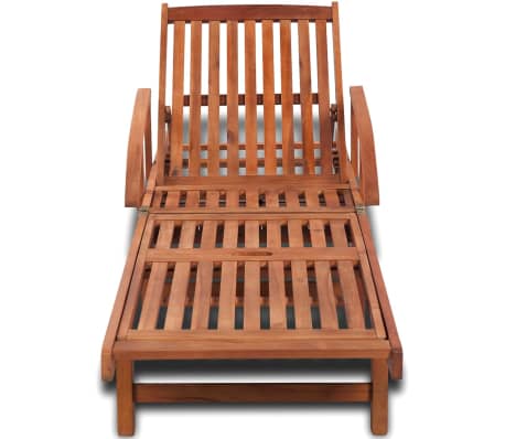 vidaXL Tumbona de madera maciza de acacia