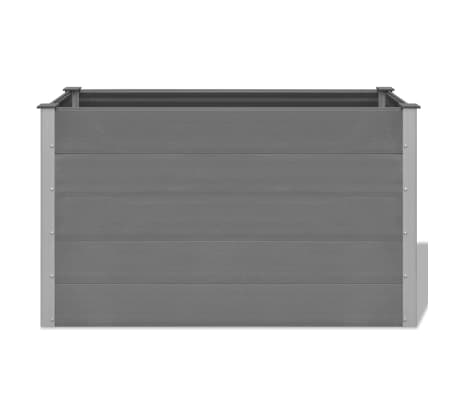 vidaXL Arriate de WPC gris 150x50x91 cm