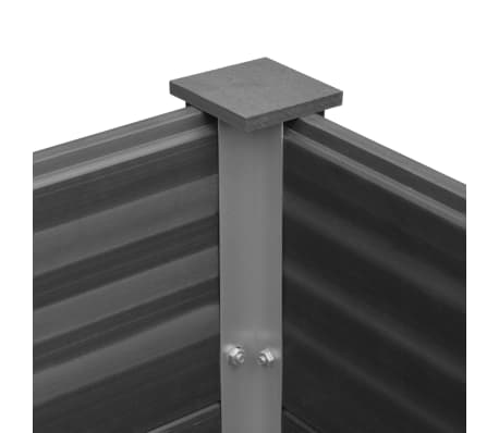 vidaXL Arriate de WPC gris 150x50x91 cm