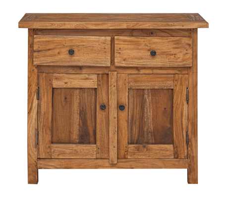 vidaXL Aparador de madera maciza de caoba 75x30x65 cm