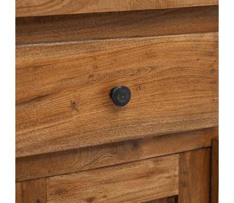 vidaXL Aparador de madera maciza de caoba 75x30x65 cm