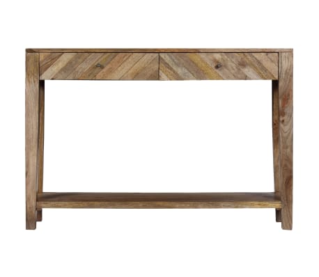 vidaXL Table console Bois de manguier massif 118x30x80 cm
