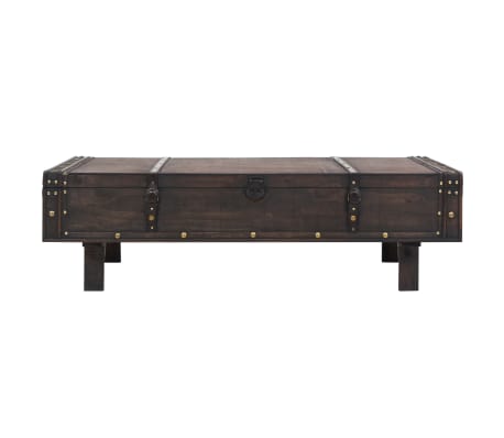 vidaXL Mesa de centro madera contrachapada estilo vintage 120x55x35 cm