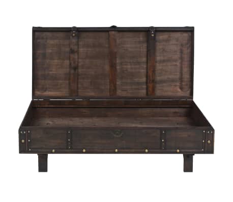 vidaXL Mesa de centro madera contrachapada estilo vintage 120x55x35 cm