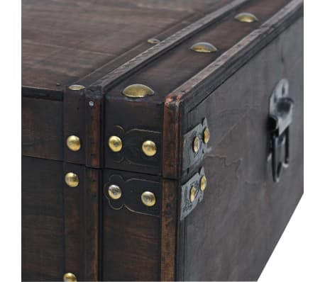 vidaXL Mesa de centro madera contrachapada estilo vintage 120x55x35 cm