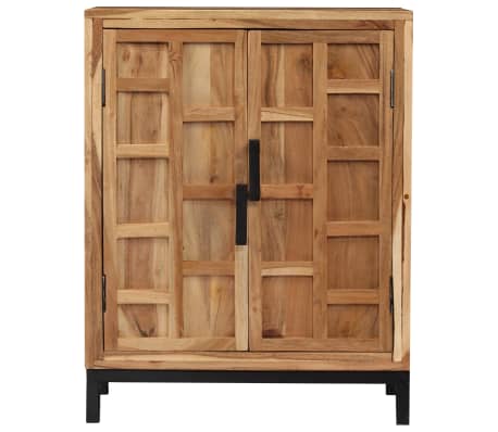 vidaXL Aparador de madera maciza de acacia marrón 60x35x76 cm
