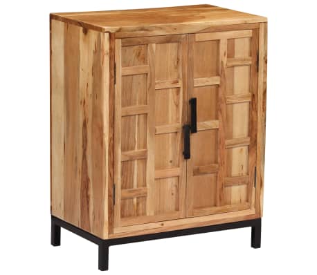 vidaXL Aparador de madera maciza de acacia marrón 60x35x76 cm