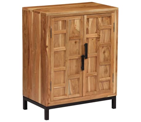 vidaXL Aparador de madera maciza de acacia marrón 60x35x76 cm