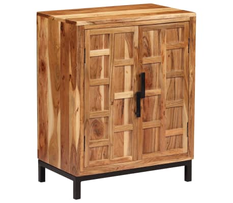 vidaXL Aparador de madera maciza de acacia marrón 60x35x76 cm