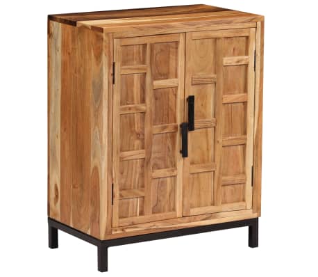 vidaXL Aparador de madera maciza de acacia marrón 60x35x76 cm