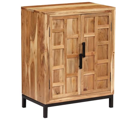 vidaXL Aparador de madera maciza de acacia marrón 60x35x76 cm