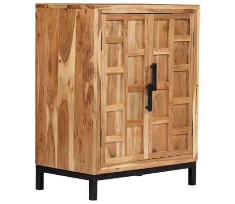 vidaXL Aparador de madera maciza de acacia marrón 60x35x76 cm