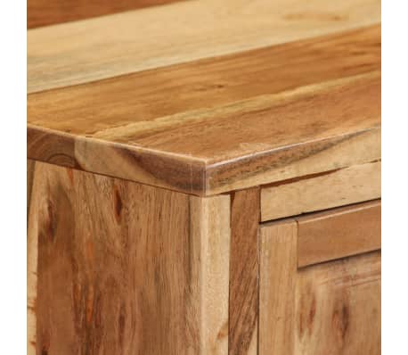 vidaXL Aparador de madera maciza de acacia marrón 60x35x76 cm