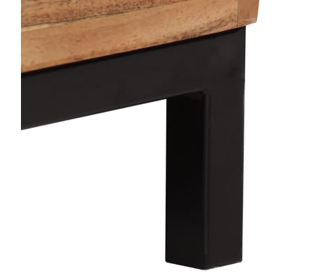 vidaXL Aparador de madera maciza de acacia marrón 60x35x76 cm