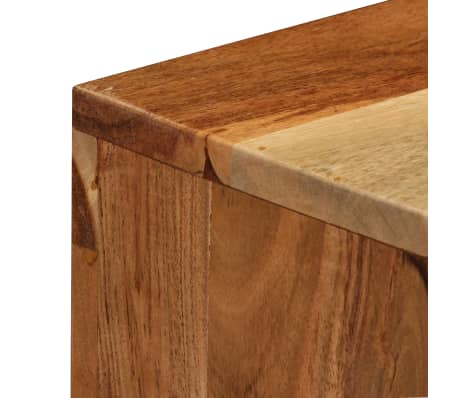vidaXL Aparador de madera maciza de acacia marrón 60x35x76 cm