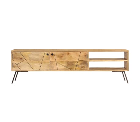 vidaXL Mueble de TV madera maciza de mango 140x30x40 cm