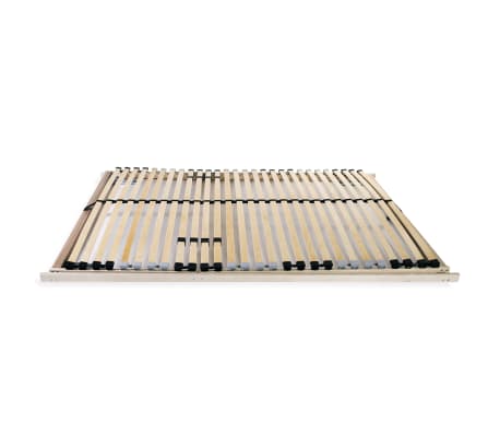 vidaXL Somier de láminas sin colchón con 28 listones 7 zonas 100x200cm