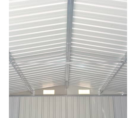 vidaXL Caseta de jardín metal marrón 257x580x181 cm