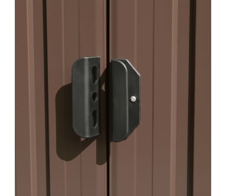 vidaXL Caseta de jardín metal marrón 257x580x181 cm