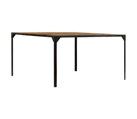 vidaXL Mesa de comedor de madera maciza de mango 140x140x76 cm