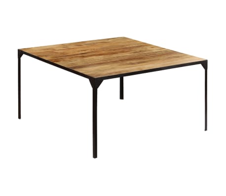 vidaXL Mesa de comedor de madera maciza de mango 140x140x76 cm