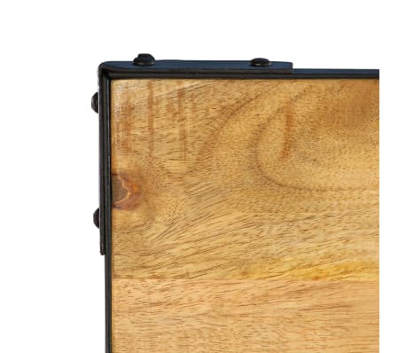 vidaXL Mesa de comedor de madera maciza de mango 140x140x76 cm