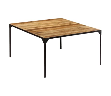 vidaXL Mesa de comedor de madera maciza de mango 140x140x76 cm