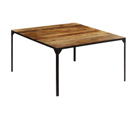vidaXL Mesa de comedor de madera maciza de mango 140x140x76 cm