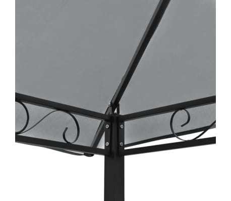 vidaXL Chapiteau de jardin avec table et bancs 2,5x1,5x2,4m Anthracite