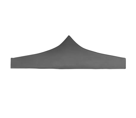 vidaXL Techo de carpa para celebraciones 3x3 m gris antracita