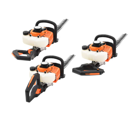 vidaXL Cortasetos de gasolina 722 mm naranja y negro