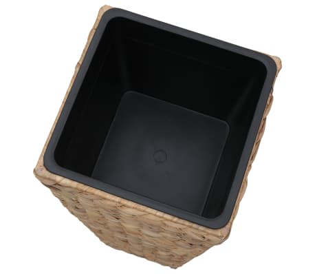 vidaXL Conjunto de arriates 3 piezas jacinto de agua marrón